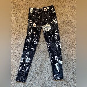 Floral Black leggings